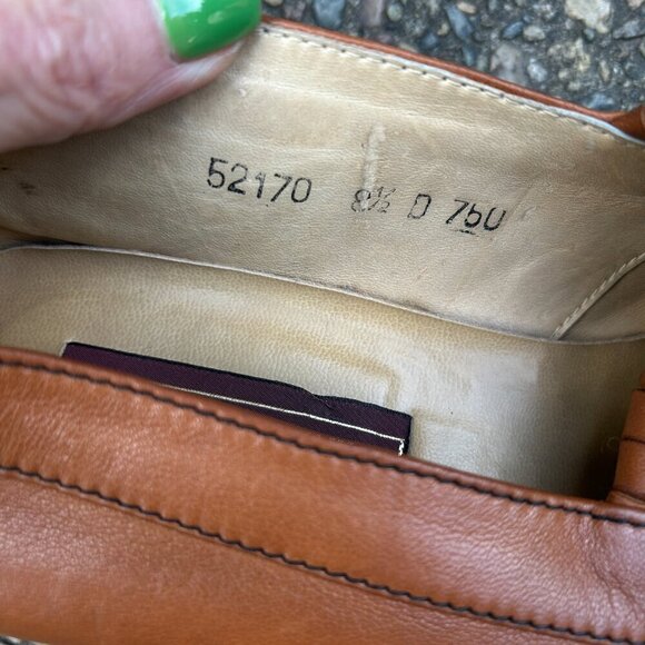 Baker - Benjes Italian Brown Leather Dress Slip On Loafers Size 8.5 D main image 10